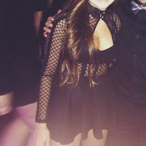 Romper with see through back